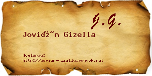 Jovián Gizella névjegykártya